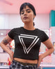 White Triangle Women's Crop Top