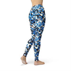 Premier Blue Camo Leggings