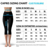 Womens Black Carbon Fiber Capri Leggings - Leggings