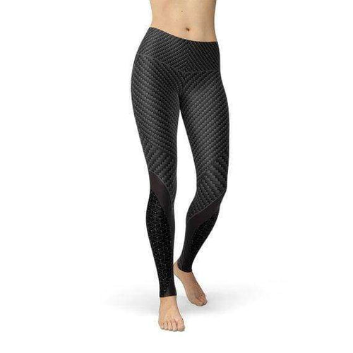 Womens Carbon Fiber Sports Leggings - Leggings